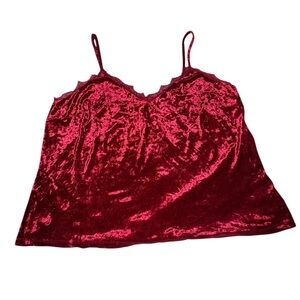 Forever 21 + Velvet Red Cami Top Size 3X